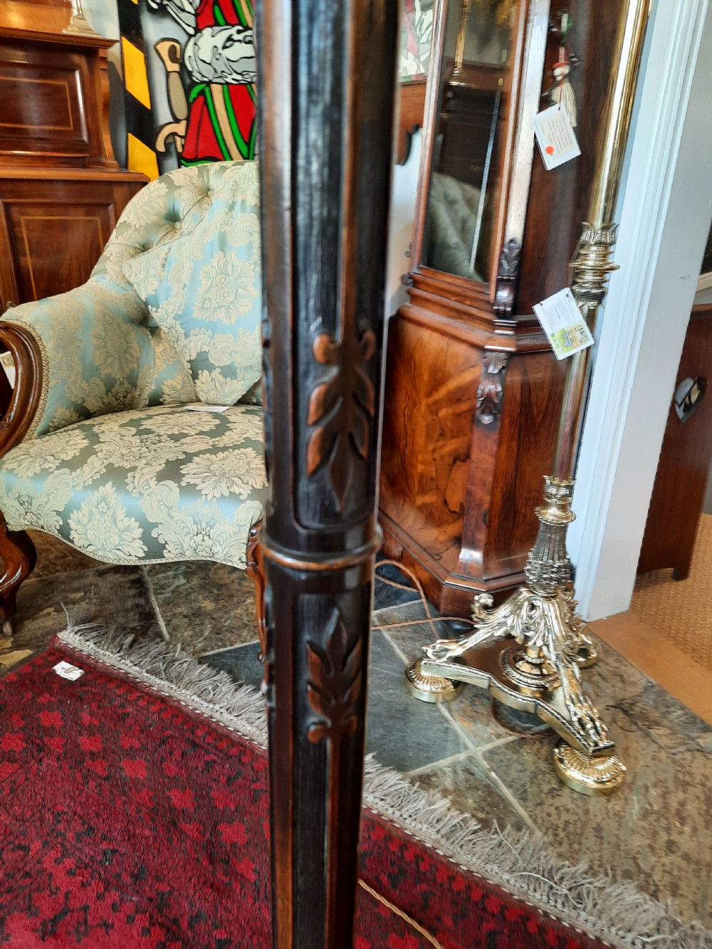 Early 20thC Mahogany Standard Lamp View III