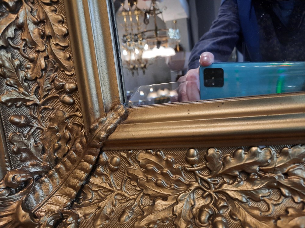 Victorian Giltwood and Gesso Framed Bevelled Mirror View IV
