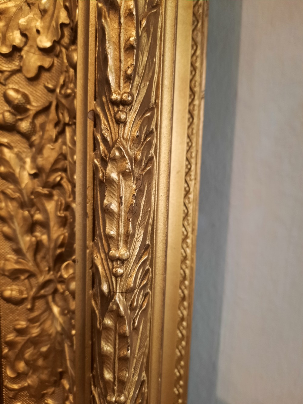 Victorian Giltwood and Gesso Framed Bevelled Mirror View VI