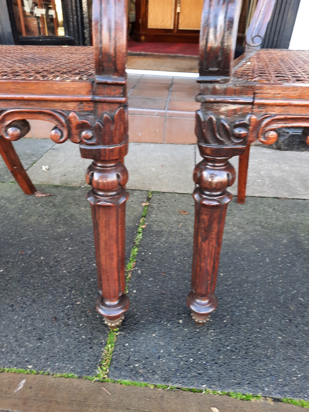 4 William IV Anglo Indian Rosewood Arm Chairs View V