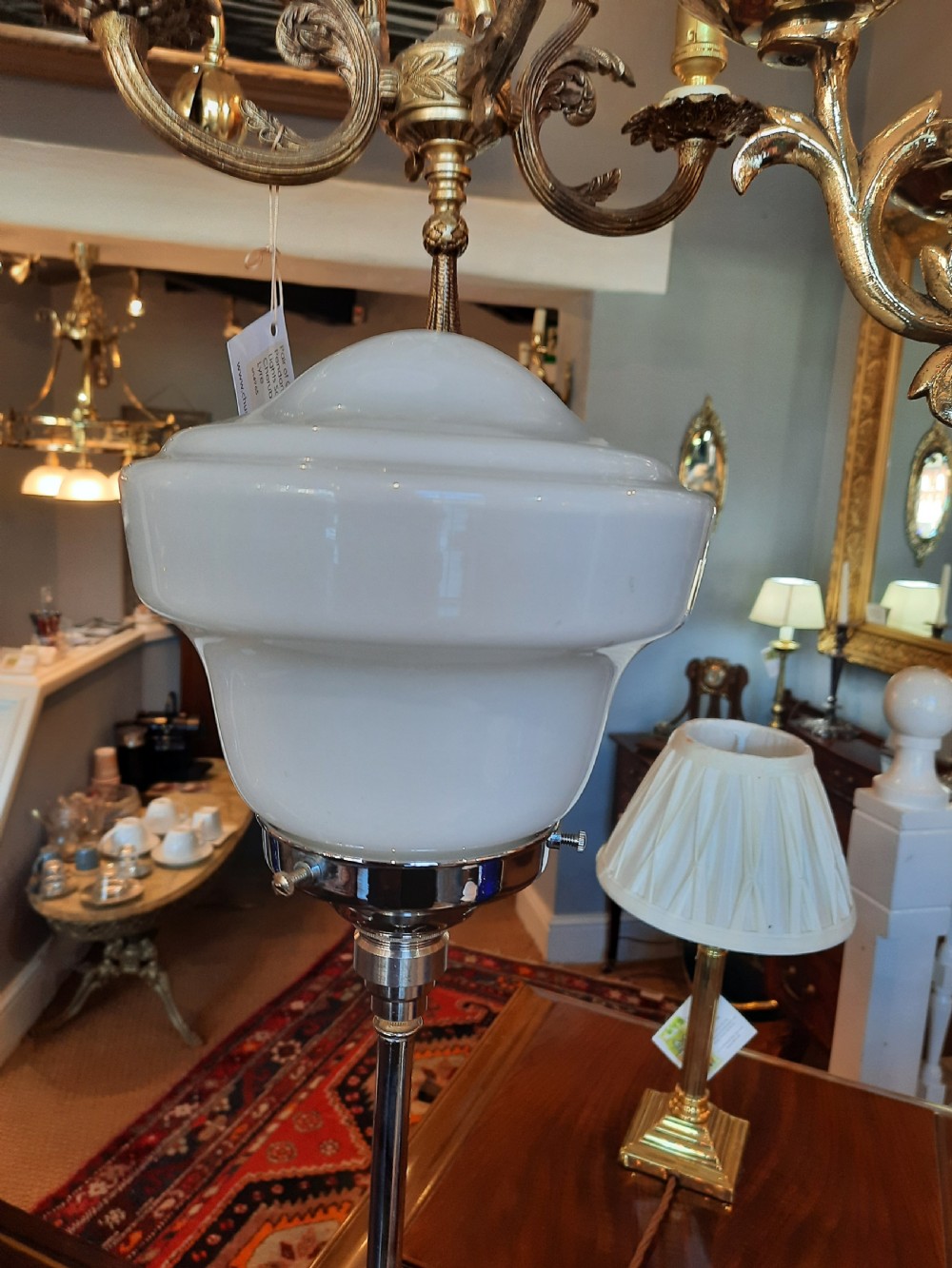 1920's Art Deco Chrome Table Lamp  View II