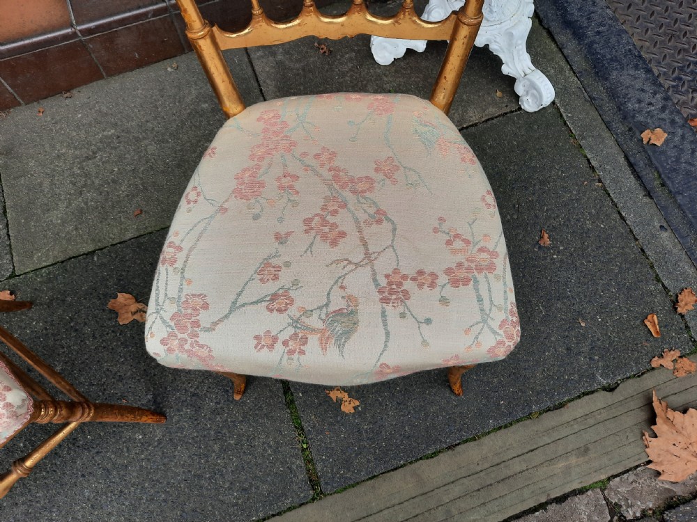 Pair of 19thC Belgian Single Salon Chairs View III