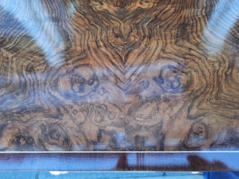 Victorian Burr Walnut Glazed Pier Cabinet View III