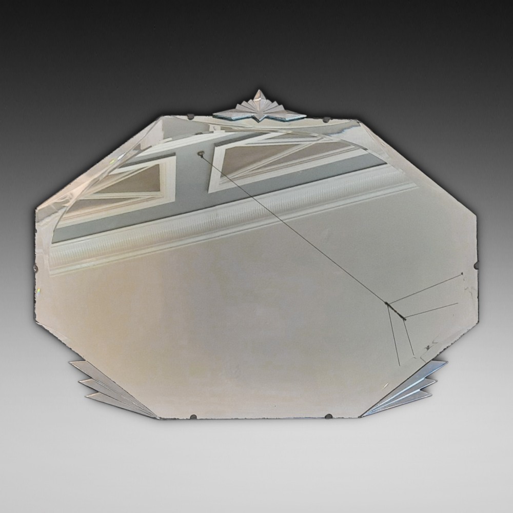 Art Deco Beveled Edged Mirror