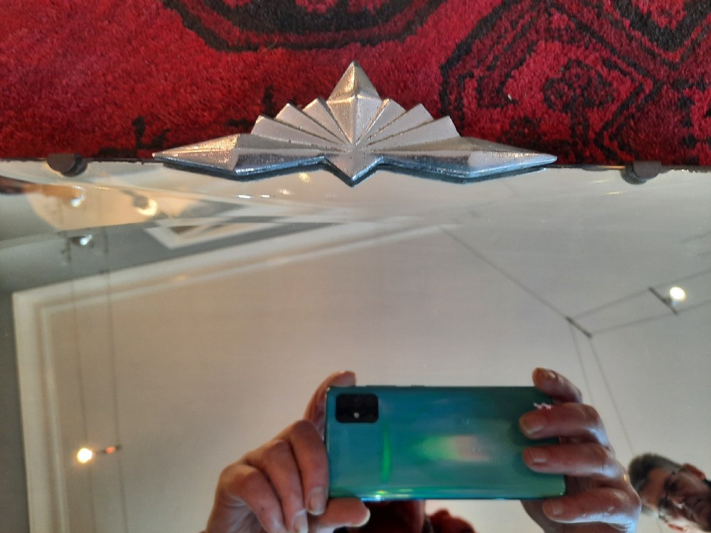 Art Deco Beveled Edged Mirror View IV