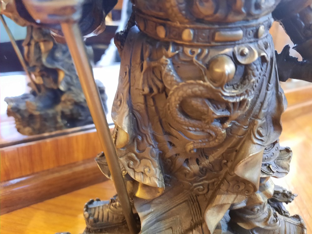 Early 20thC Bronze Figure of a Chinese Warrior View IV