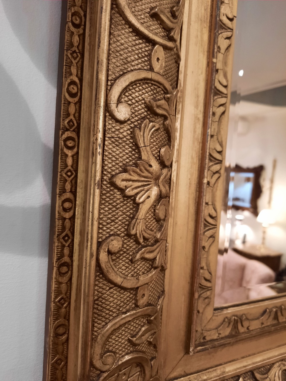 Victorian Giltwood Bevelled Mirro View III