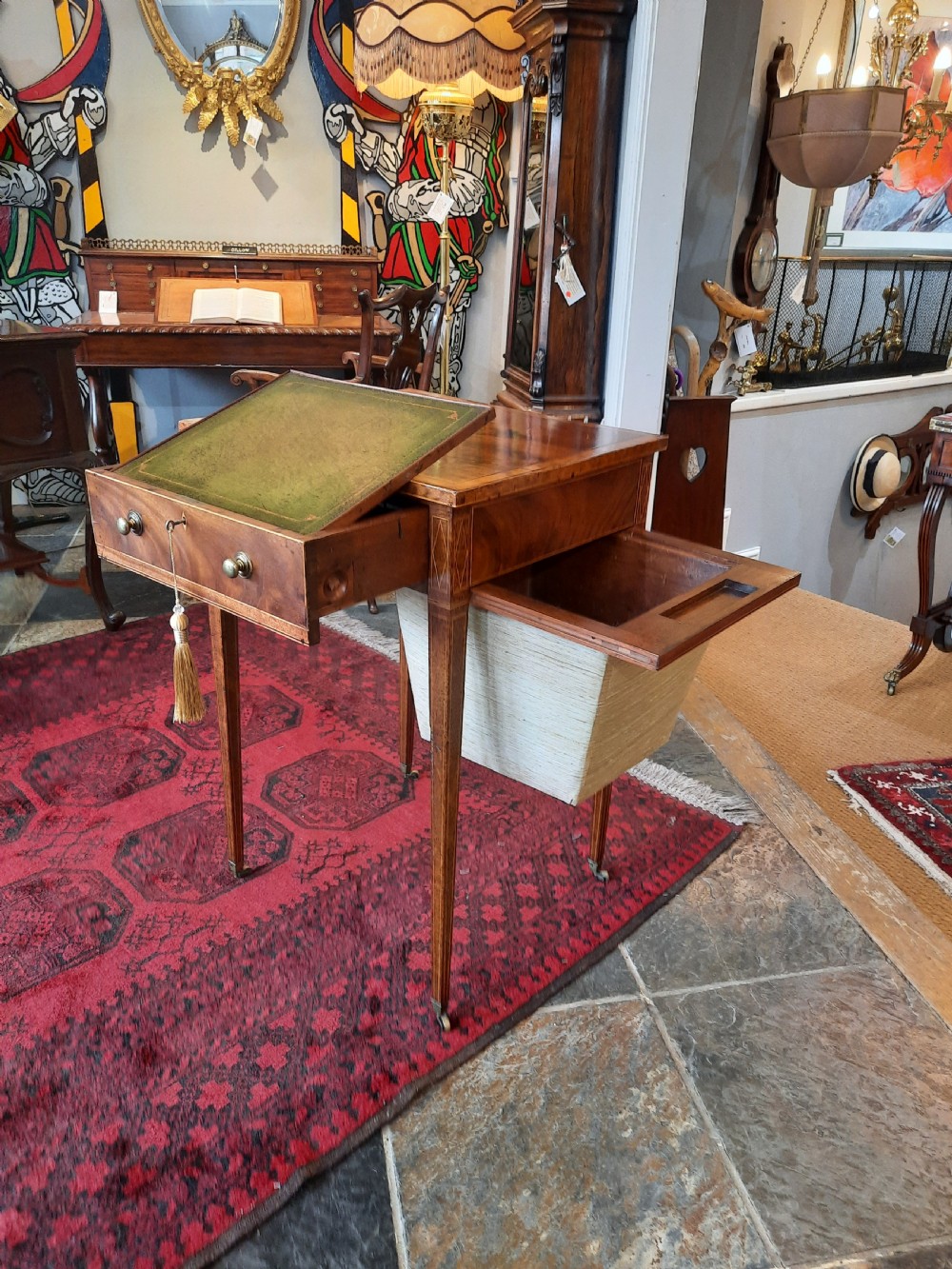 Late Georgian Mahogany Work Table  View II