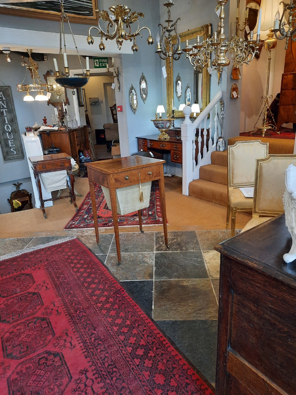 Late Georgian Mahogany Work Table  View X