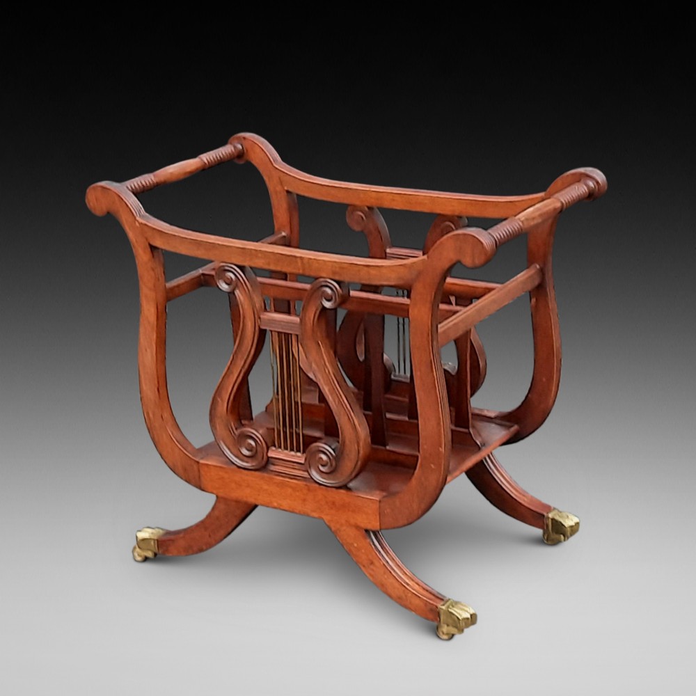 Early 20th Century Mahogany Canterbury 