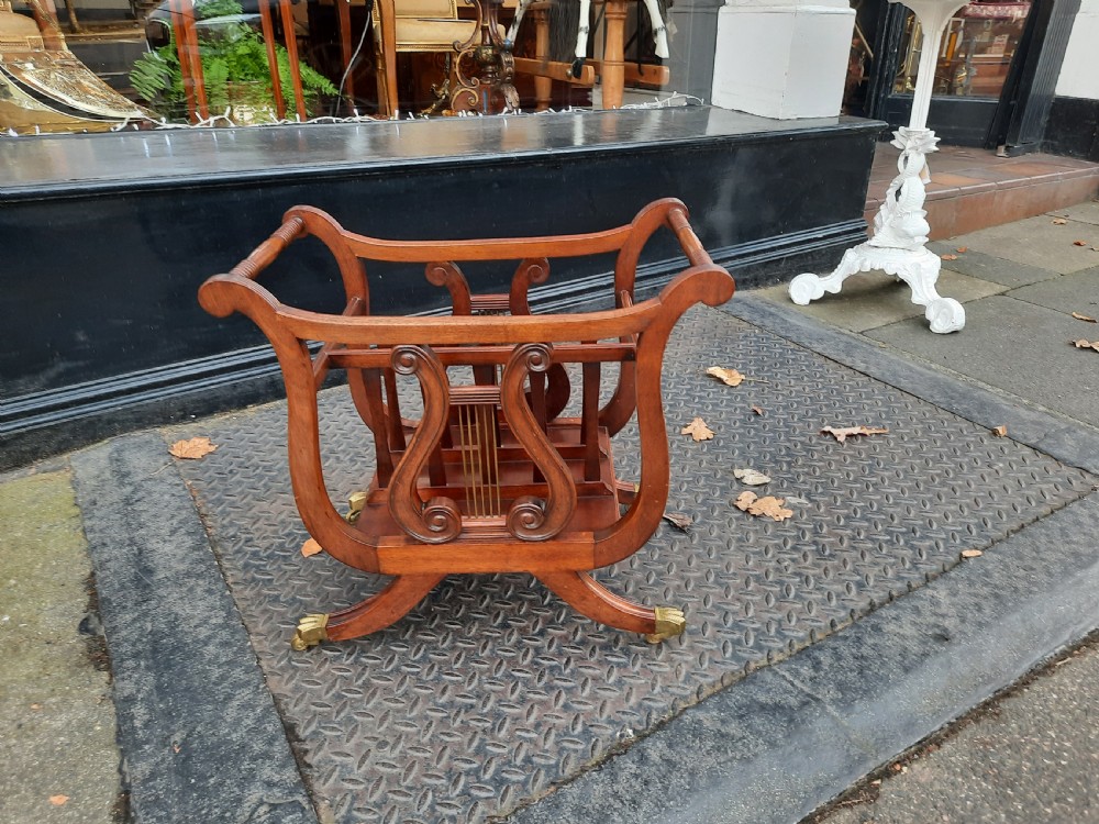 Early 20th Century Mahogany Canterbury  View II