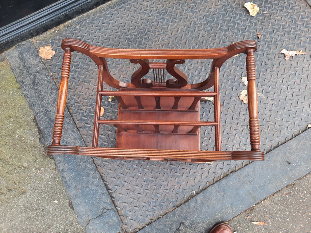 Early 20th Century Mahogany Canterbury  View III