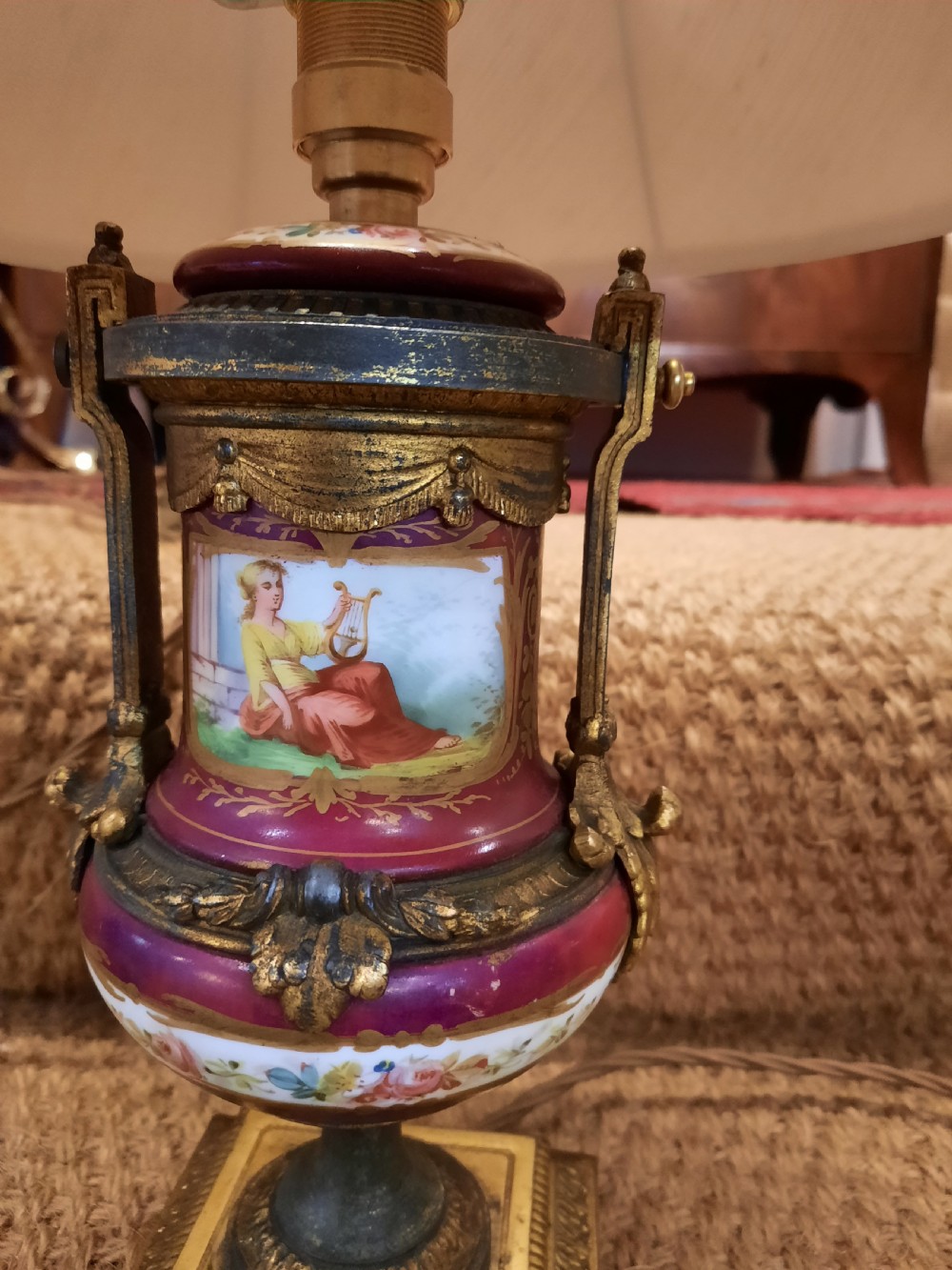 Pair of Late 19thC Serves Porcelain Vases View III