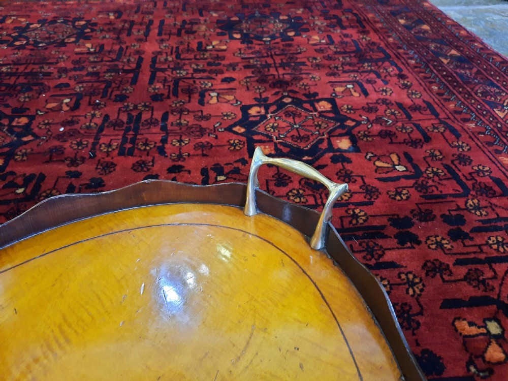 Late 19thC Satinwood Tray View II