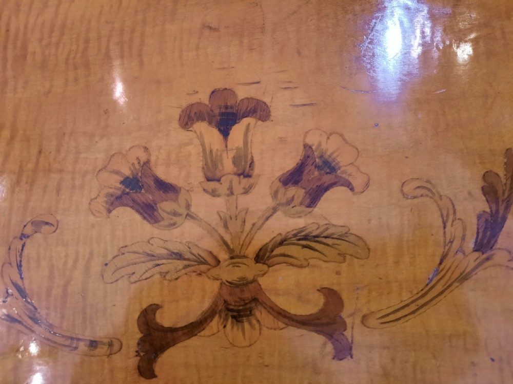 Late 19thC Satinwood Tray View IV