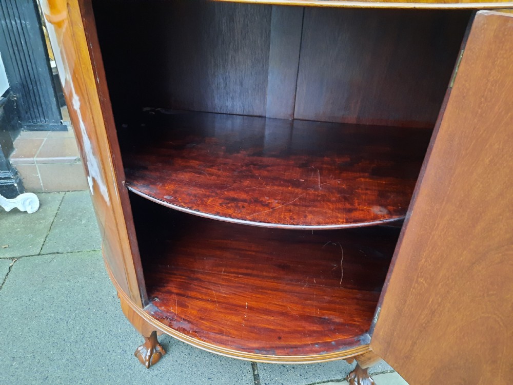 Early 20thC Mahogany Demi Lune Drinks Cabinet  View V