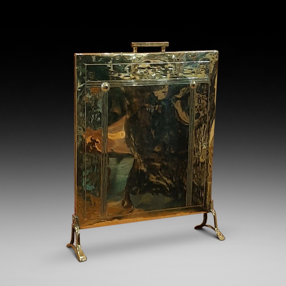 Art Deco Brass Fire Screen