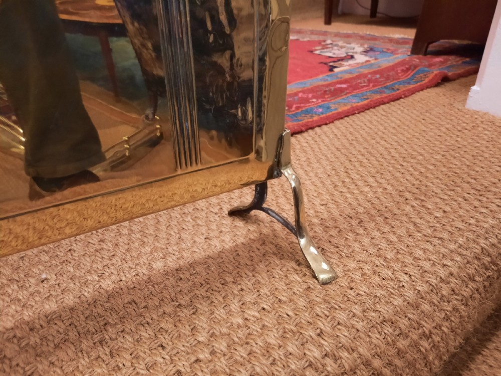 Art Deco Brass Fire Screen View III