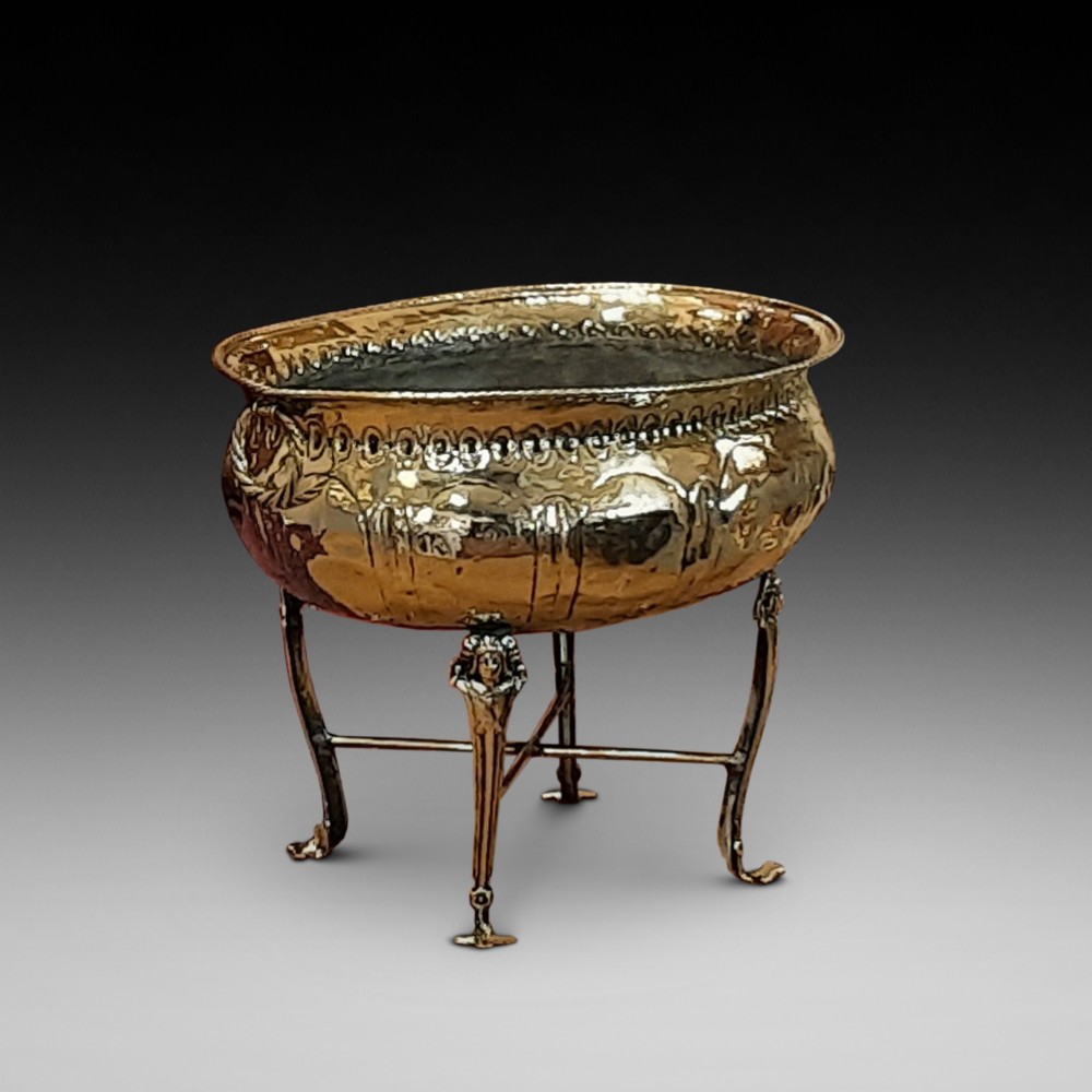  Arts and Crafts Brass Jardiniere Planter