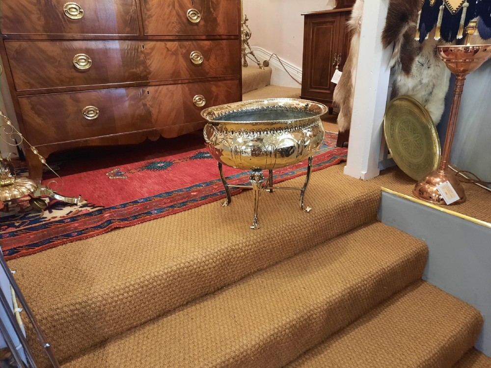  Arts and Crafts Brass Jardiniere Planter View III