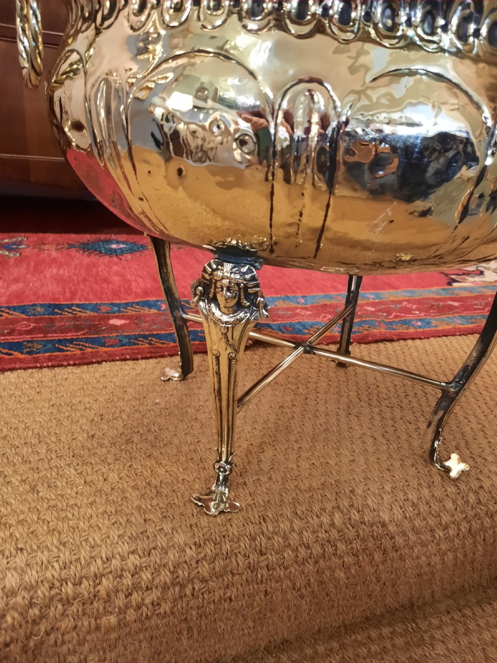  Arts and Crafts Brass Jardiniere Planter View VI