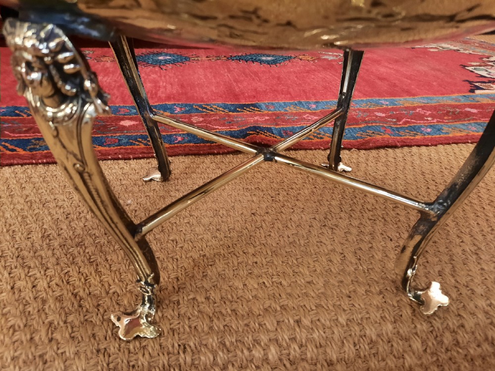  Arts and Crafts Brass Jardiniere Planter View VII