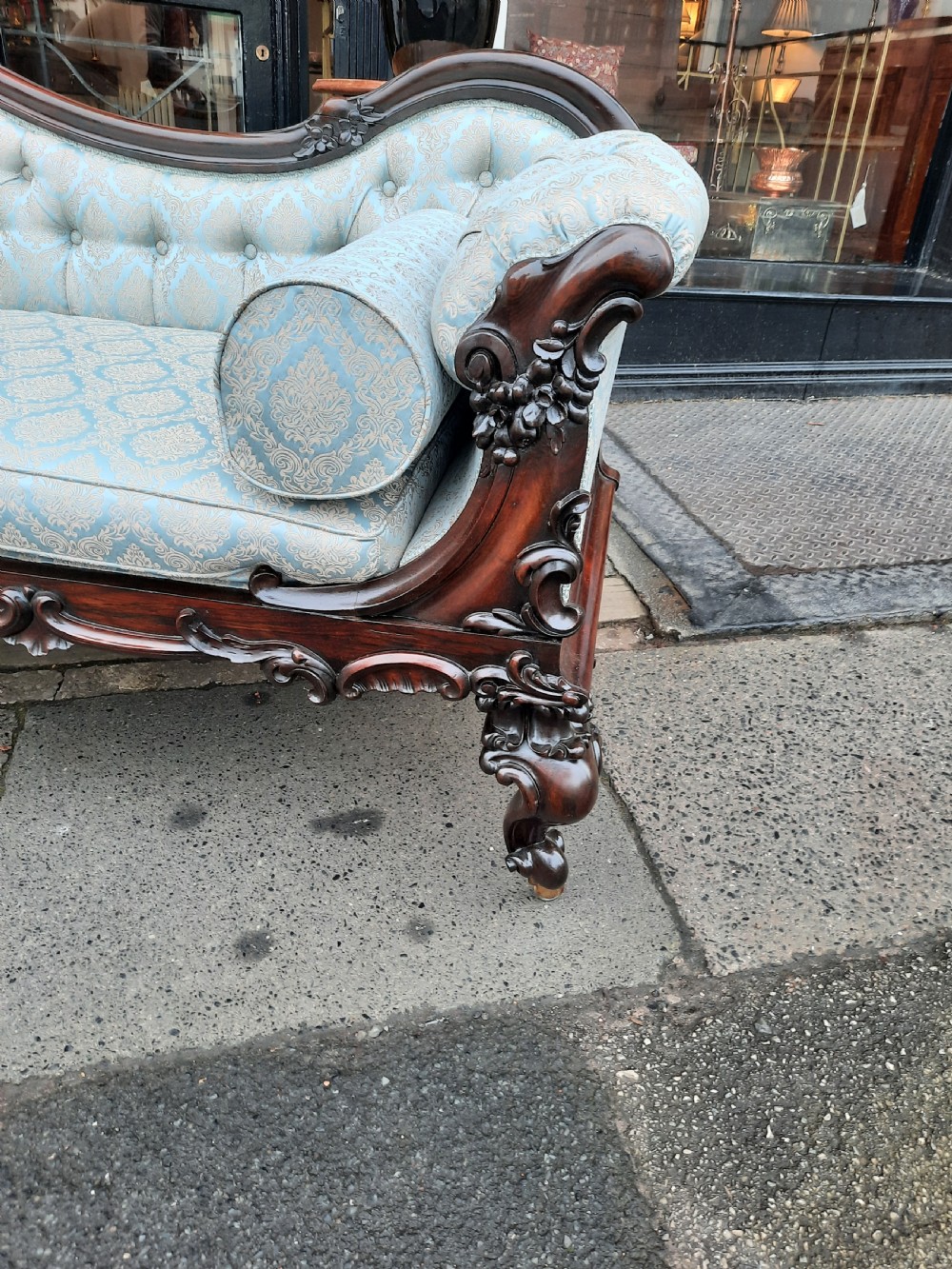 William IV Rosewood Sofa Chaise View VI