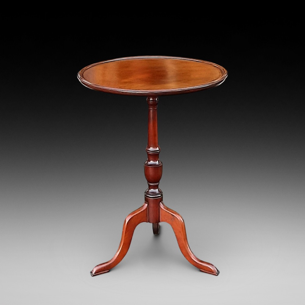 Edwardian Georgian Style Mahogany Tripod Wine Lamp Table