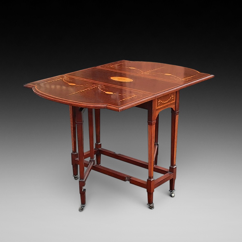 Edwardian Mahogany Sheraton Revival Sutherland Table