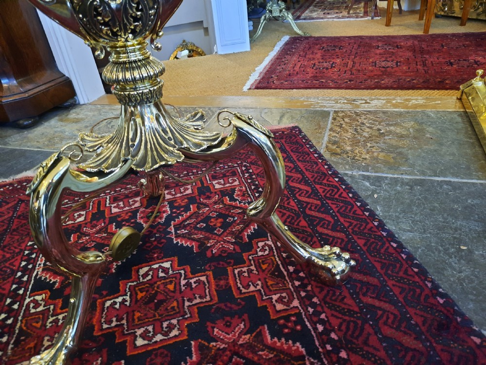Late 19thC Brass Extending Standard Lamp View III