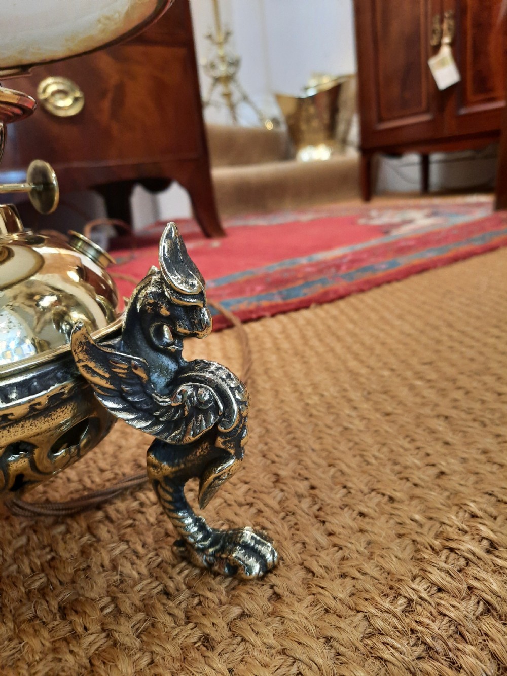 Brass and Copper Oil Lamp View III