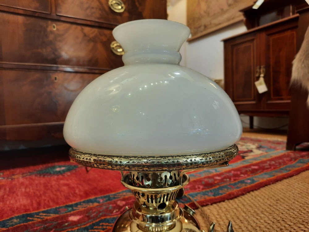 Brass and Copper Oil Lamp View V