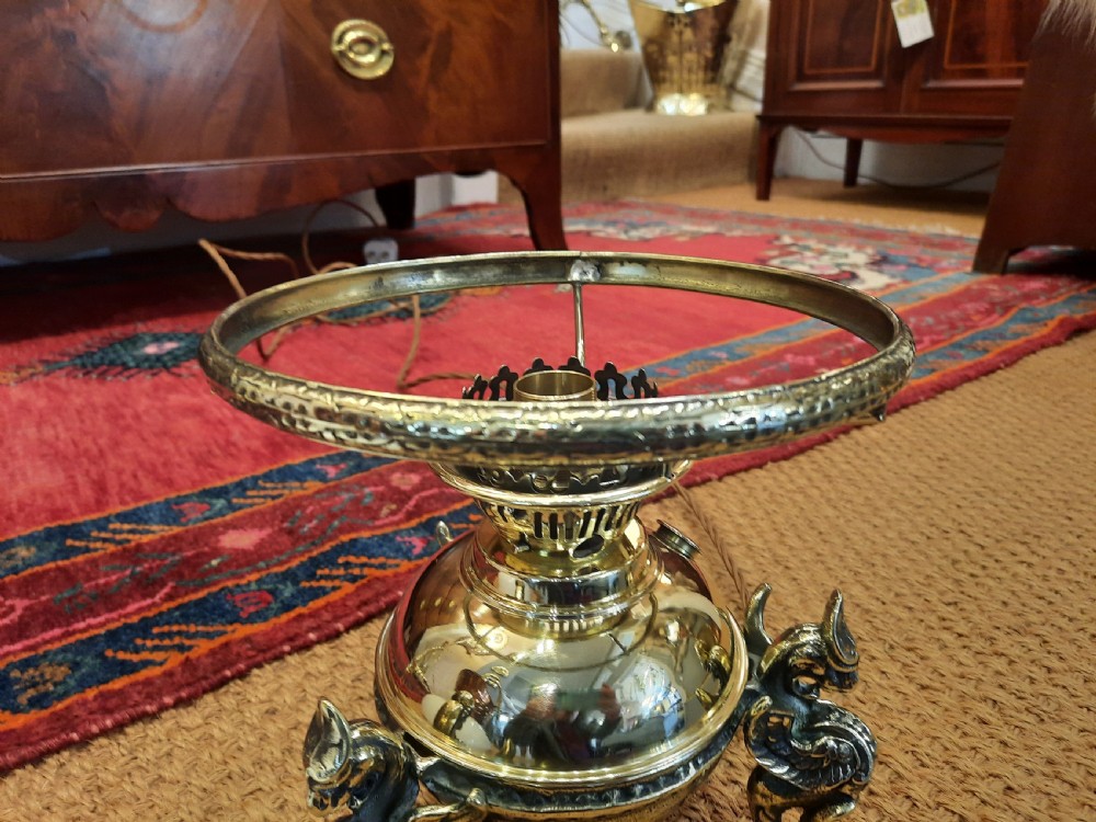 Brass and Copper Oil Lamp View VI