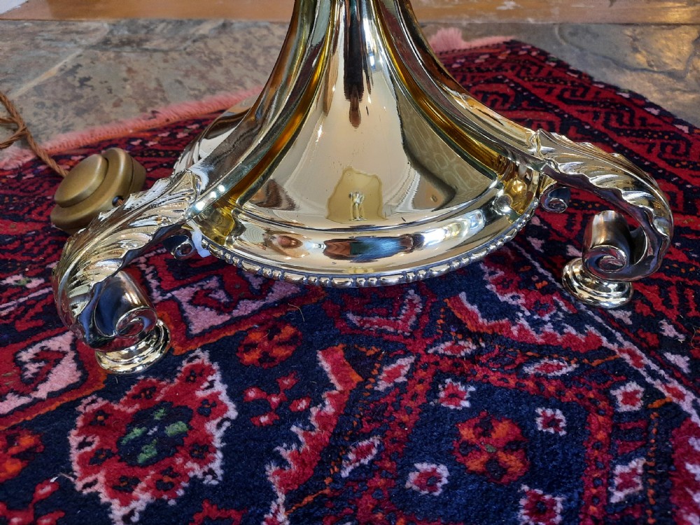 Slender Brass Adjustable Standard Lamp View IV