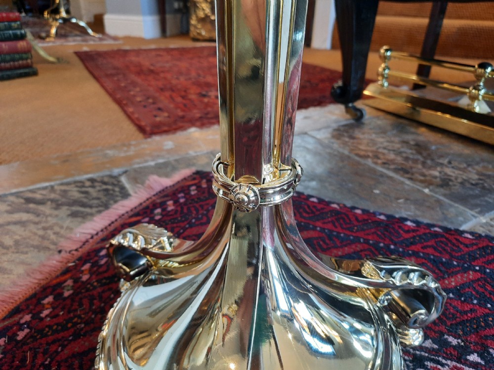 Slender Brass Adjustable Standard Lamp View VI