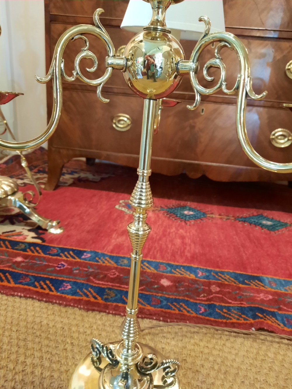 1920's Brass Table Light View V