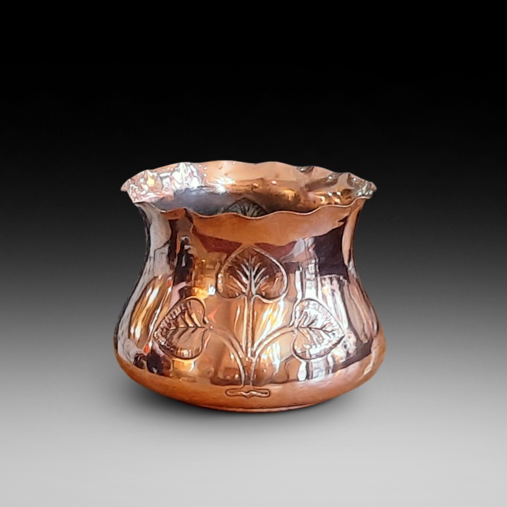 Art Nouveau Copper Planter