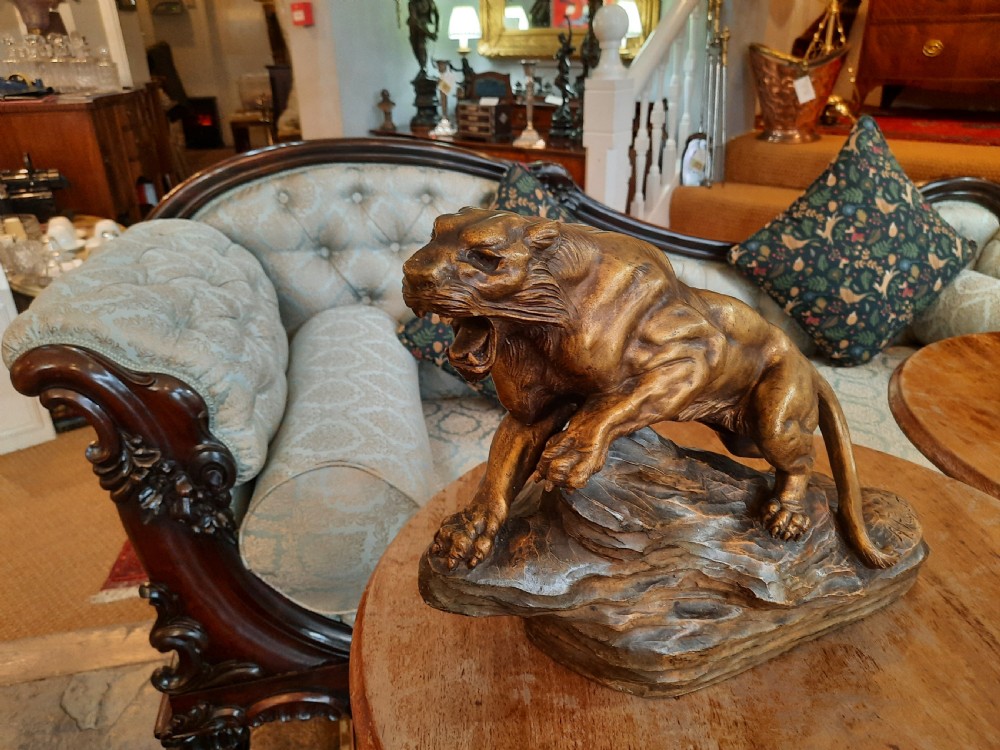Art Deco Terracotta Figure of a Panther View III