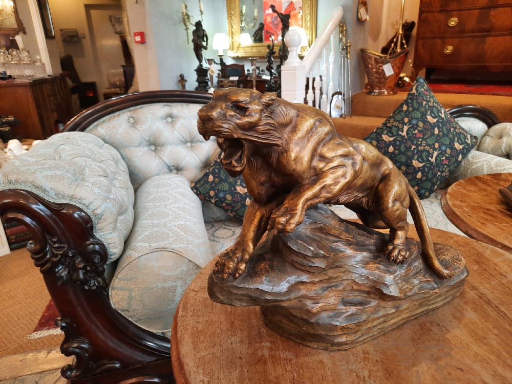 Art Deco Terracotta Figure of a Panther View IV