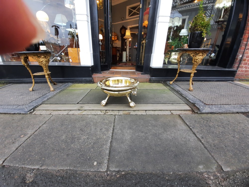 Victorian Brass Wine Cooler or Planter View III