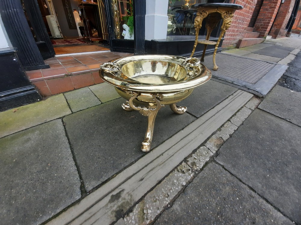 Late Victorian Brass Wine Cooler or Planter View III
