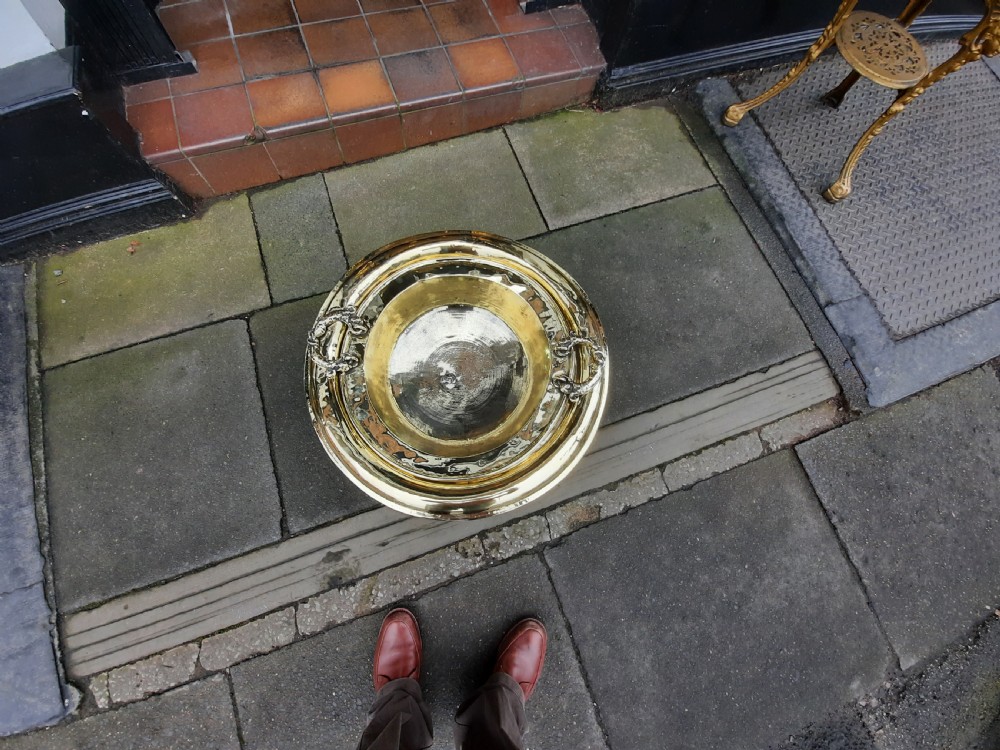 Late Victorian Brass Wine Cooler or Planter View IV