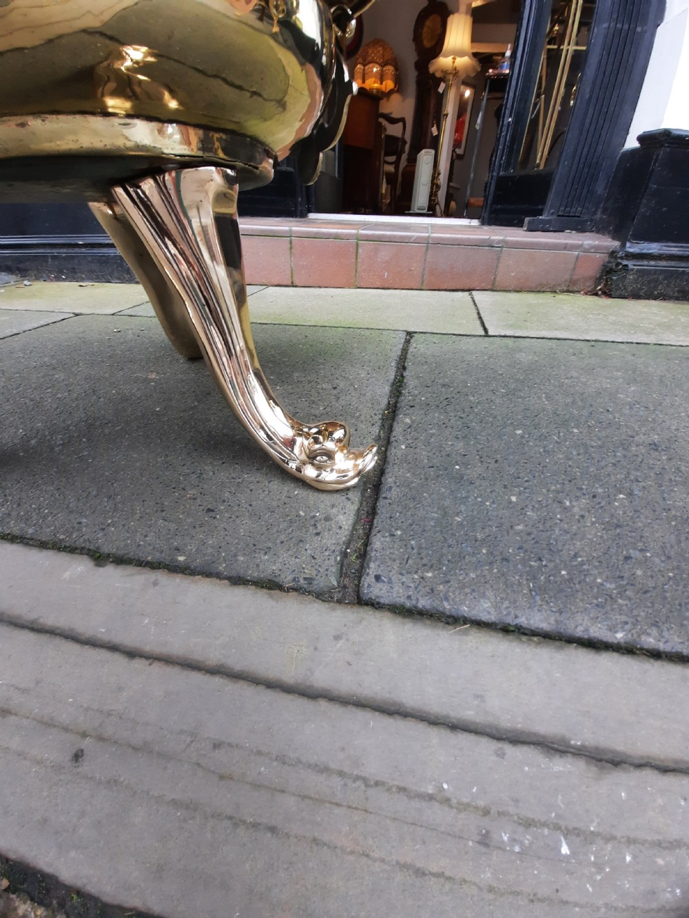 Late Victorian Brass Wine Cooler or Planter View V
