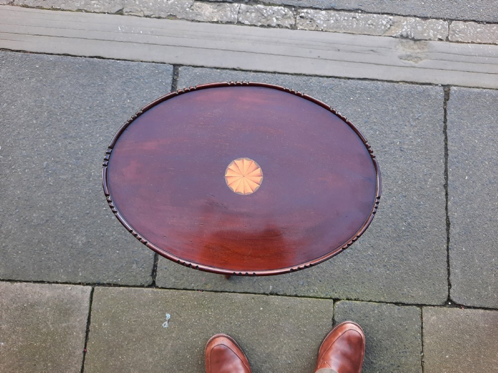 Edwardian Mahogany Oval Wine Table View II