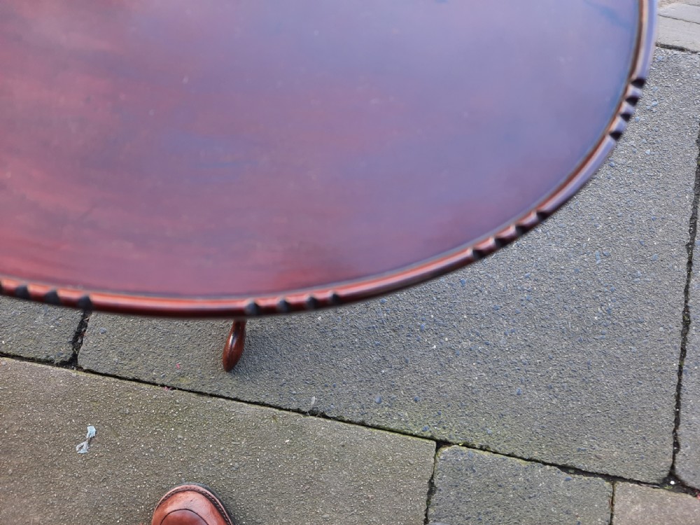 Edwardian Mahogany Oval Wine Table View III