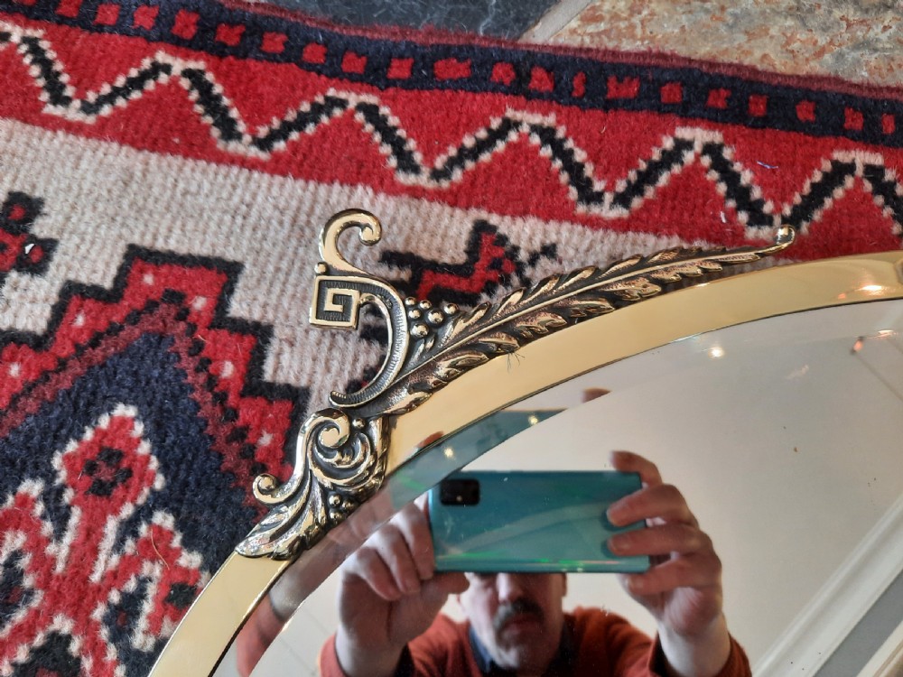 Arts and Crafts Brass Mirror View II