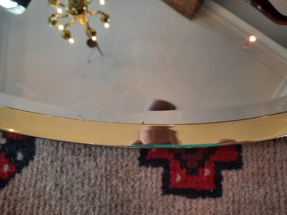 Arts and Crafts Brass Mirror View III