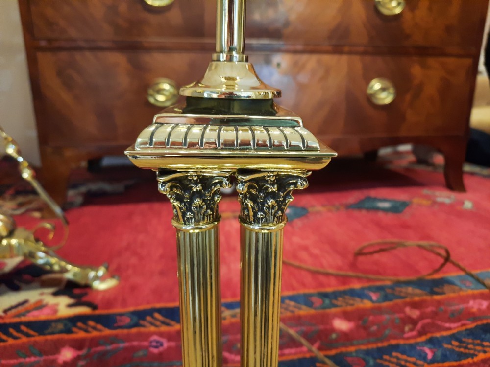 Early 20thC Brass Table Lamp View III