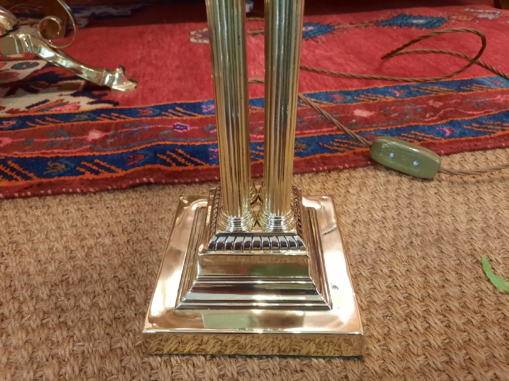 Early 20thC Brass Table Lamp View IV