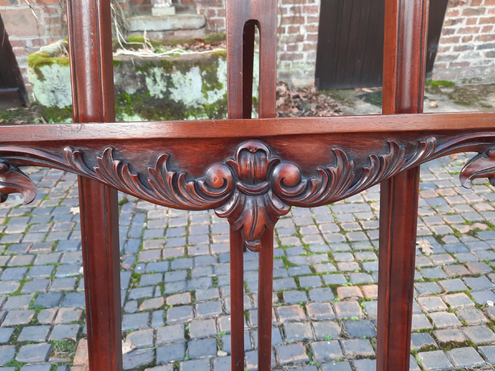 Late 19thC Mahogany Easel in the Rococo Style View IV